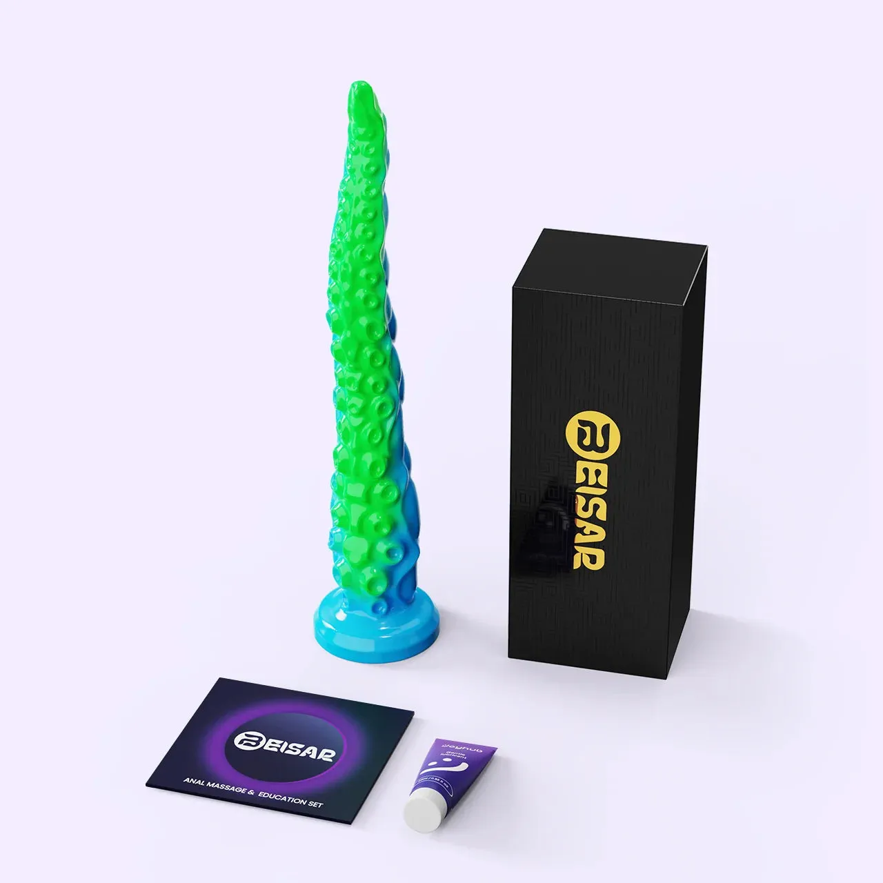 Beisar Divers dildo groen glow in the dark tentakel