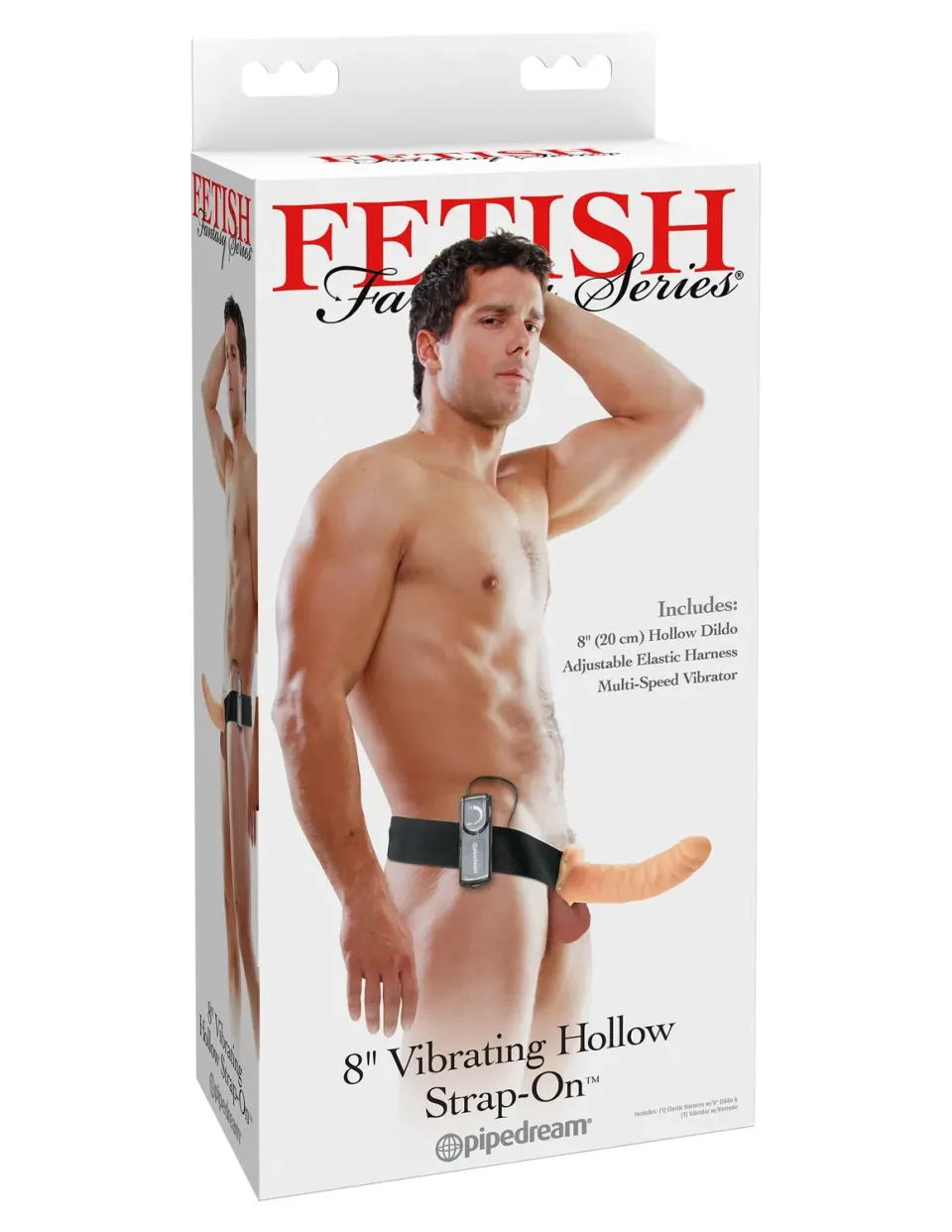 Pipedream Fetish Fantasy 8 inch holle vibrerende strap-on