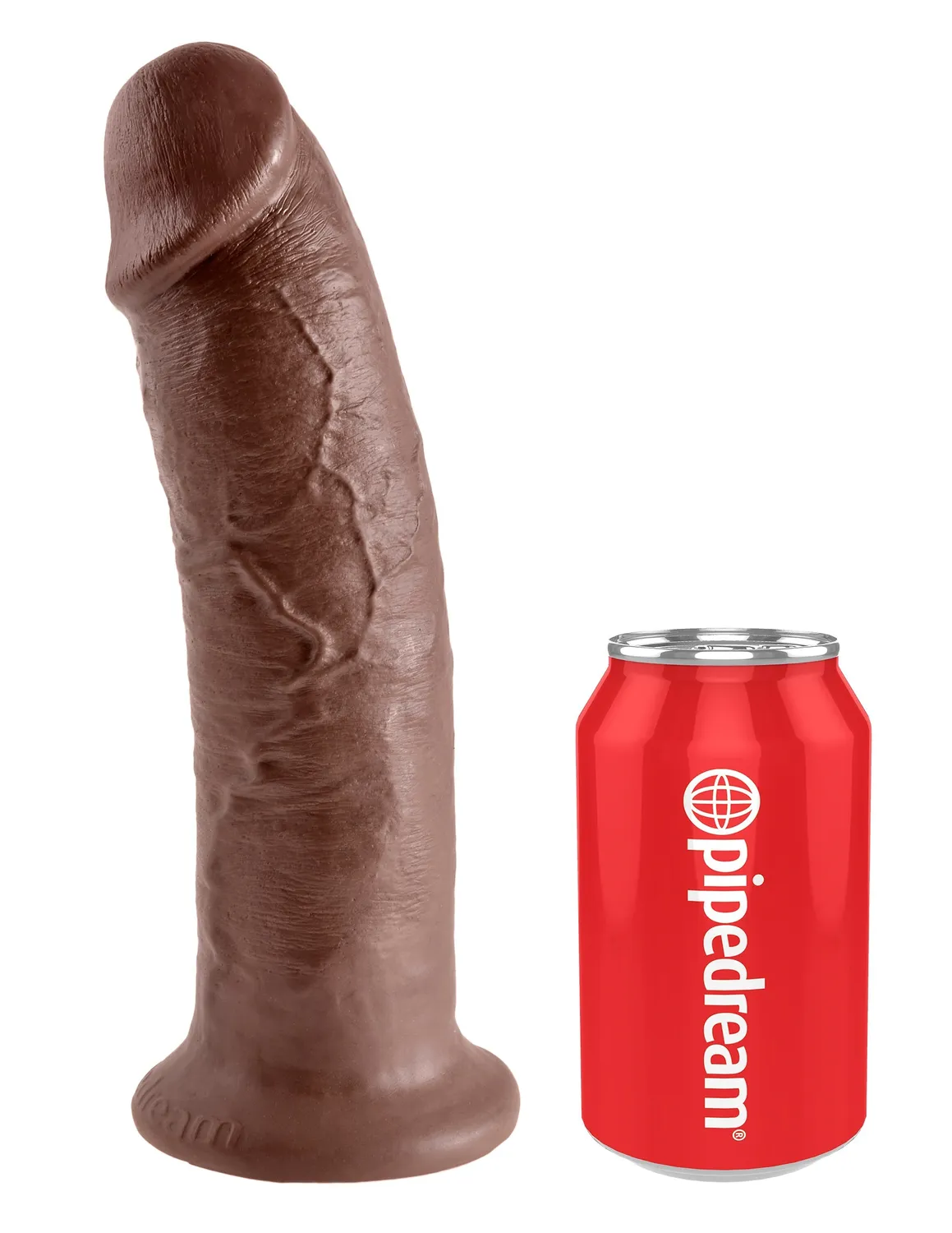 Pipedream King Cock 10 Cock dildo large bruin realistisch