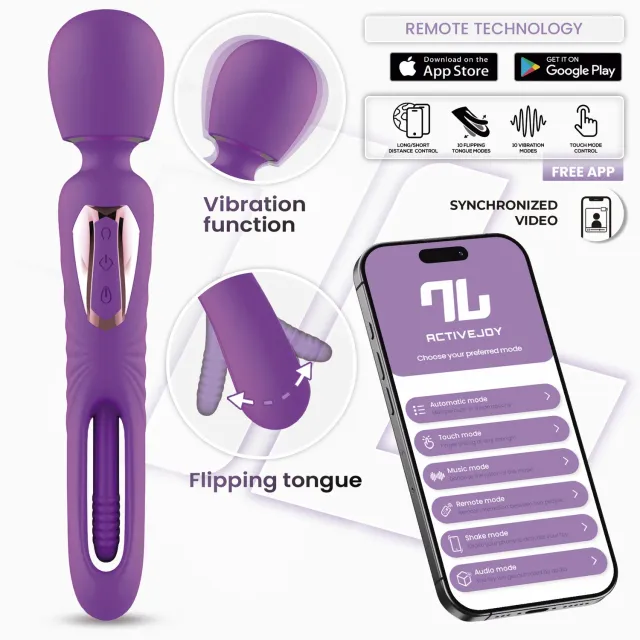 Intoyou Salma vibrator met app en flip-tong