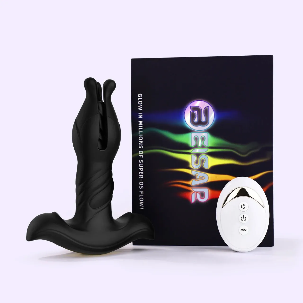 Beisar Perseus vibrerende buttplug met app zwart