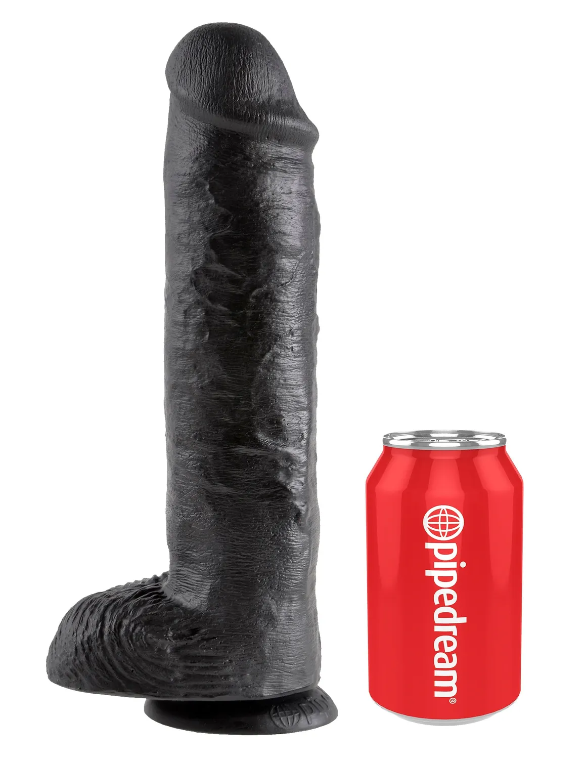 Pipedream King Cock 11 Cock with Balls dildo zwart extra lang