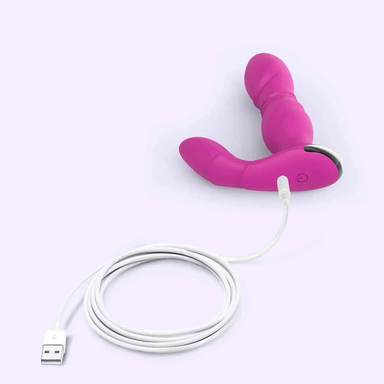 Beisar VividPulse draagbare vibrerende dildo magenta