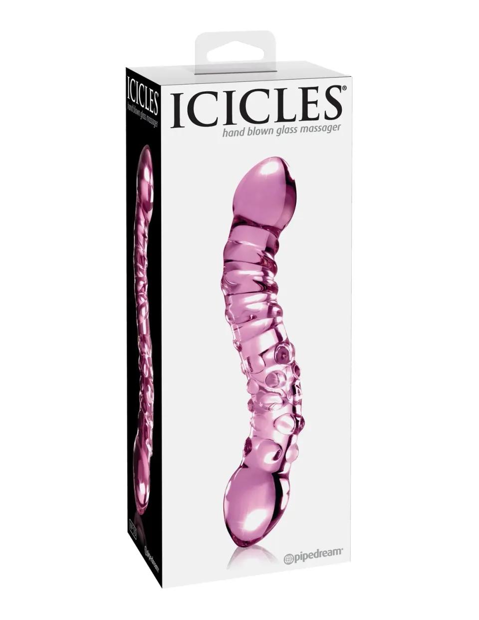 Pipedream Icicles No. 55 glazen dildo dubbelzijdig roze