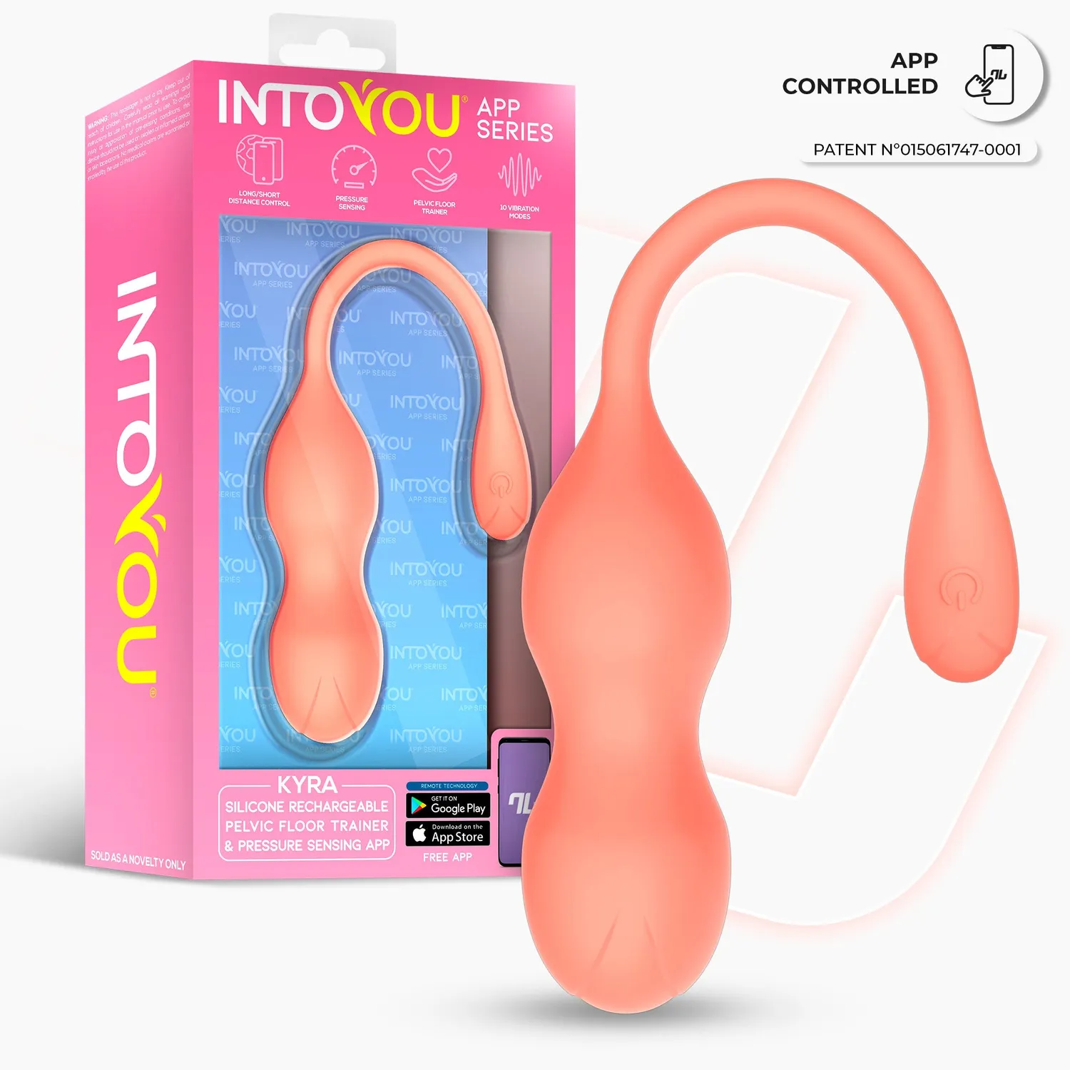 Intoyou Kyra bekkenbodemtrainer met app zalm