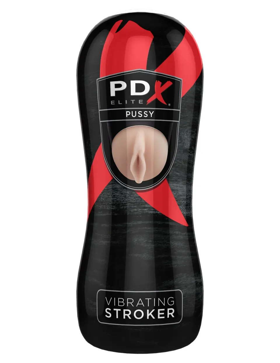 Pipedream PDX Elite Vibrating Pussy Stroker masturbator zwart