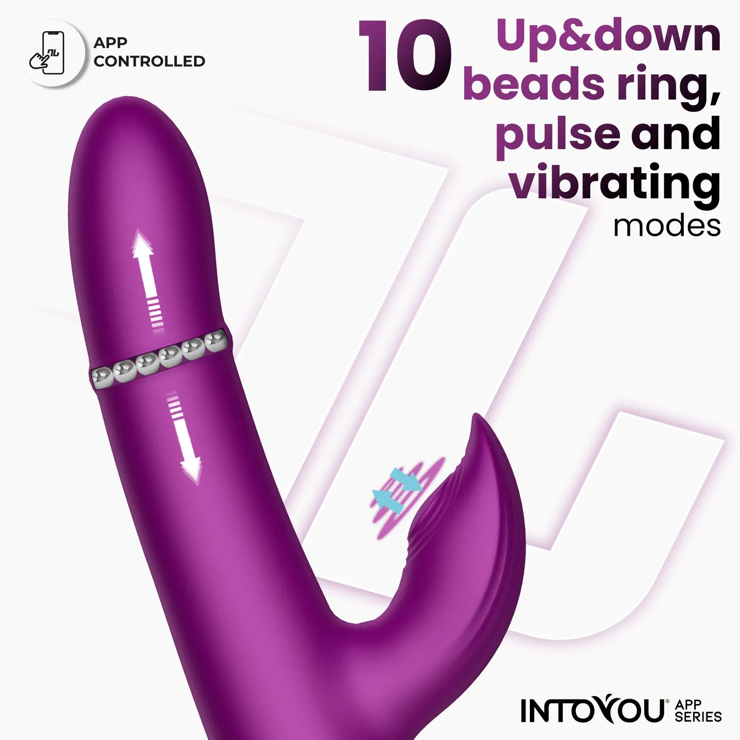 Intoyou Sendel vibrator met app ballen en pulsatie