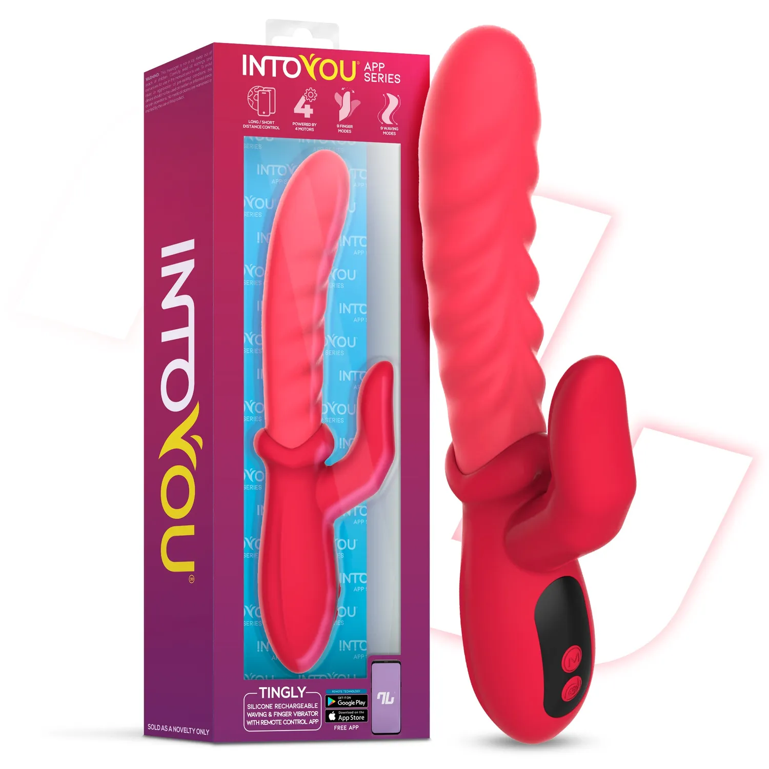 Intoyou Tingly waving vibrator clitorisvinger met app
