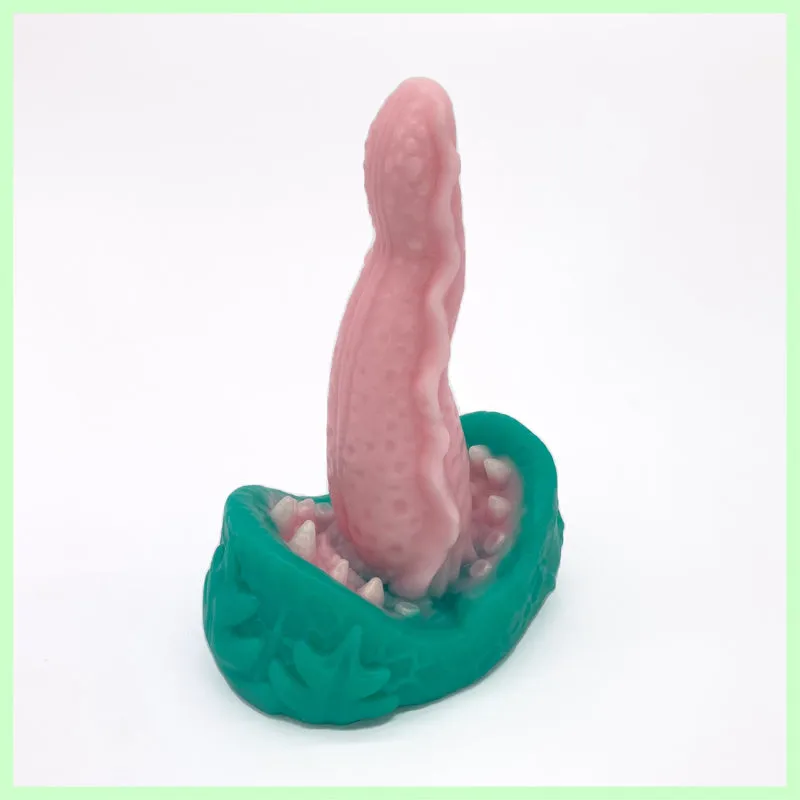 Tentickle Meenus fantasy dildo met tongstructuur