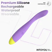 Intoyou Neya G-spot vibrator met app paars gebogen