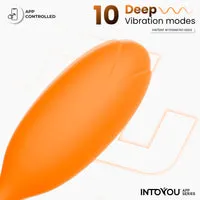 Intoyou Logan vibrerend ei oranje met appbediening