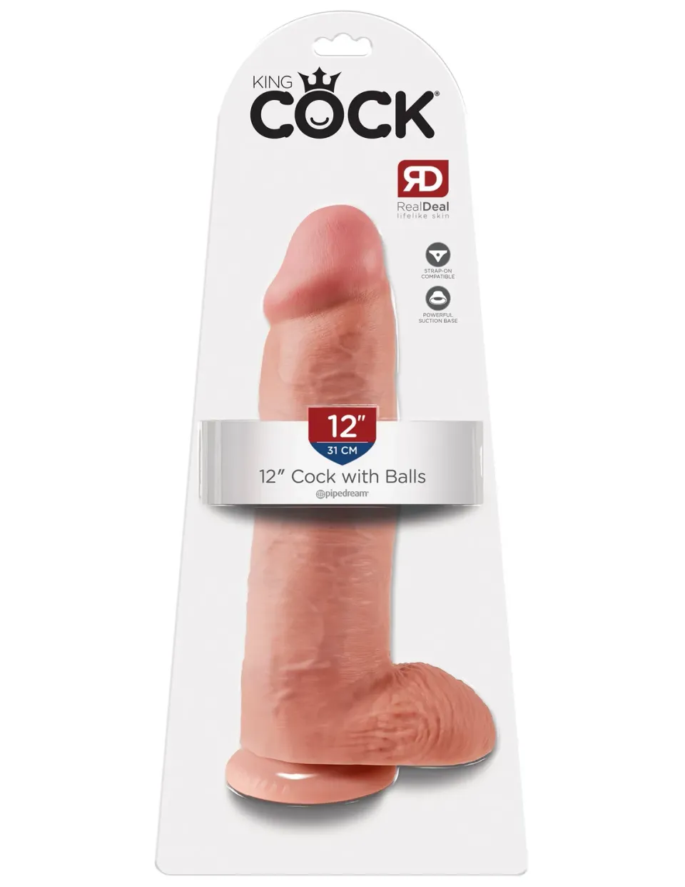 Pipedream King Cock dildo 12 inch met ballen realistisch