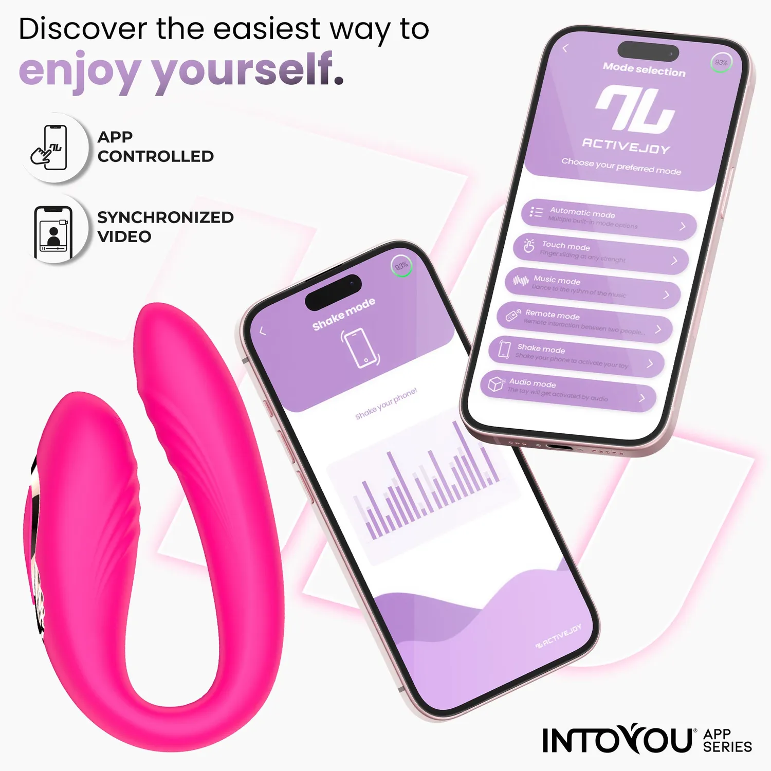 Intoyou Couty koppelsvibrator 360° oscillatie app