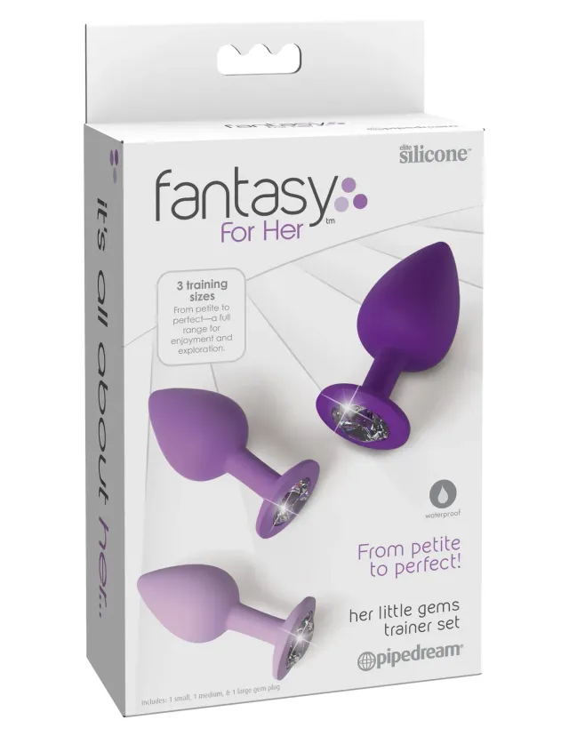 Pipedream Fantasy For Her Little Gems buttplug set 3 stuks