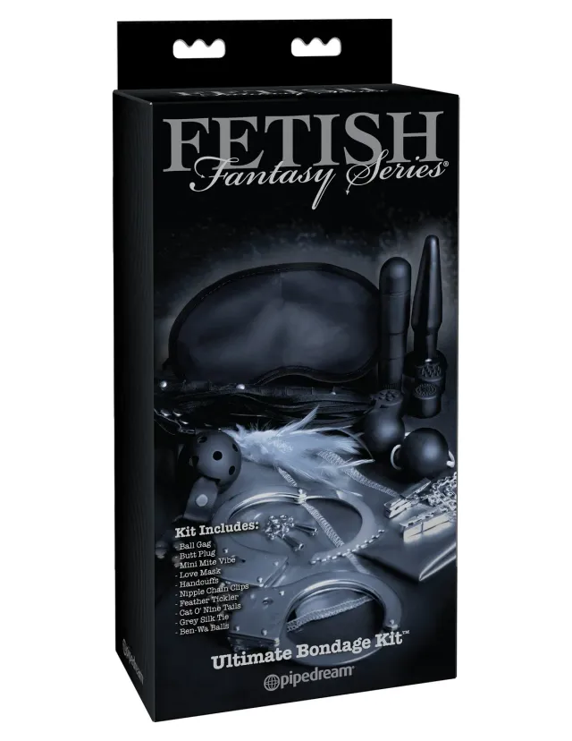 Pipedream Fetish Fantasy Ultimate Bondage Kit zwart 10-delig
