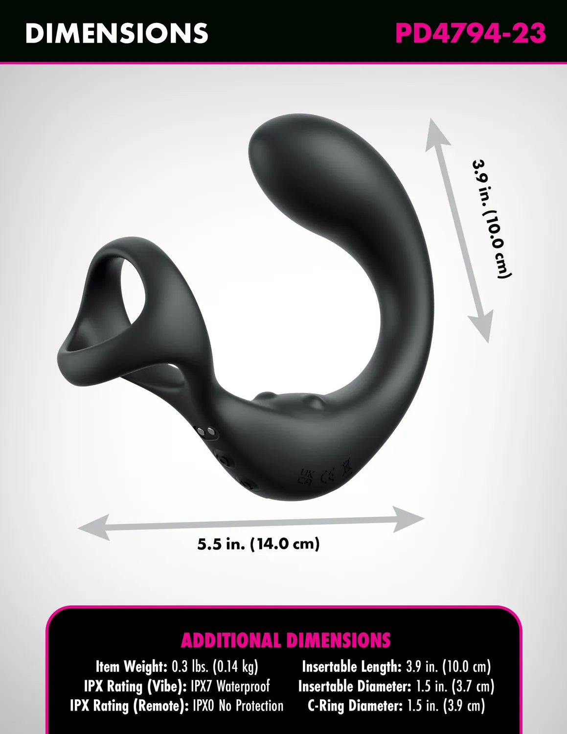 Pipedream Anal Fantasy Ass-gasm Taint-alizer anale vibrator roterend