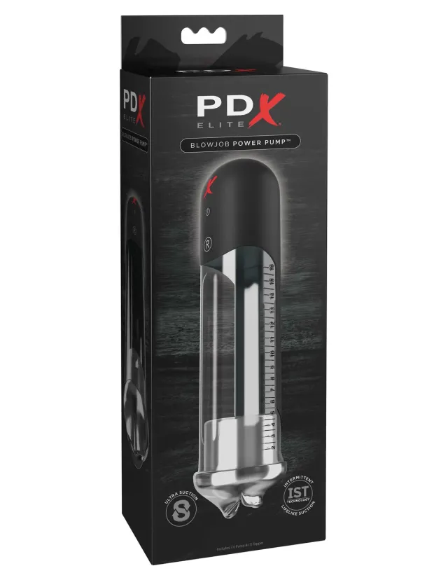 Pipedream PDX Elite Blowjob Power Pump penispomp met zuigfunctie