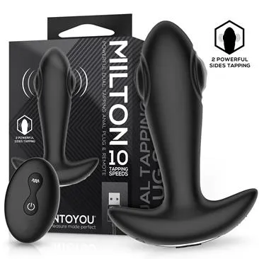 Intoyou Milton Anale Plug tapping met afstandsbediening