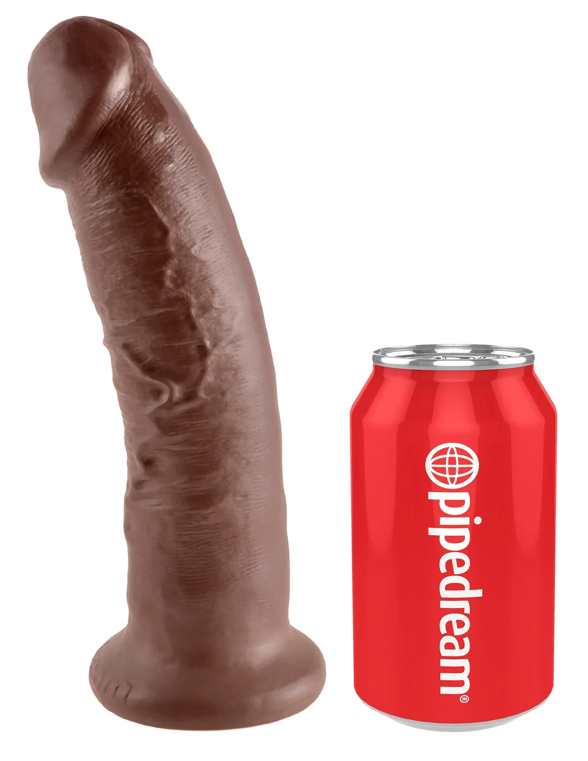 Pipedream King Cock 9 inch dildo bruin realistisch