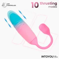 Intoyou NexEgg Motion vibratie-ei roze/turquoise stuwend