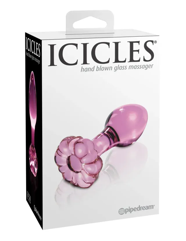 Pipedream Icicles No. 48 glazen buttplug roze