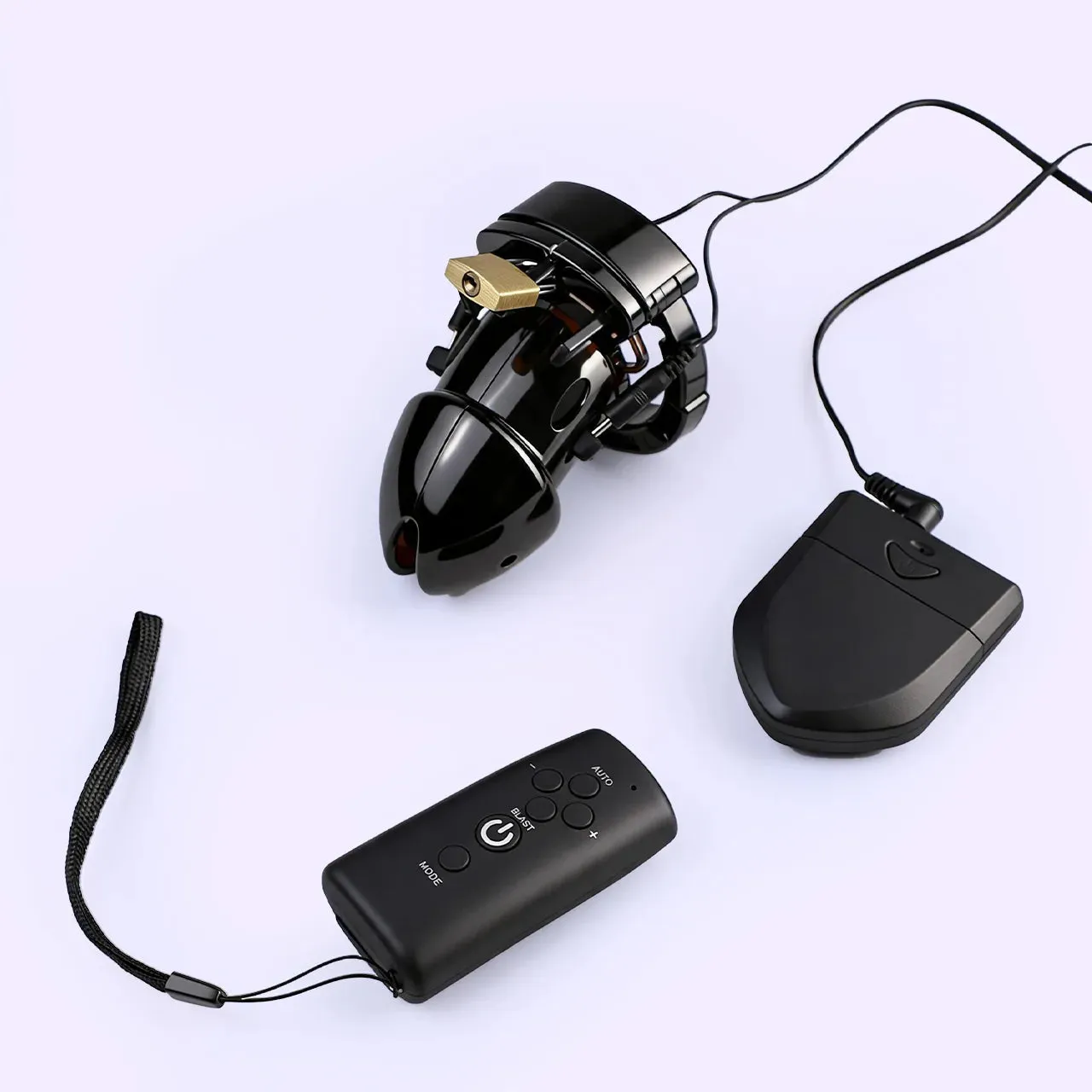 Beisar Prometheus kuisheidskooi zwart e-stim
