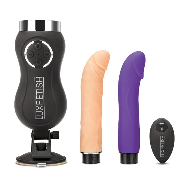 Lux Fetish compacte sexmachine met afstandsbediening zuignap