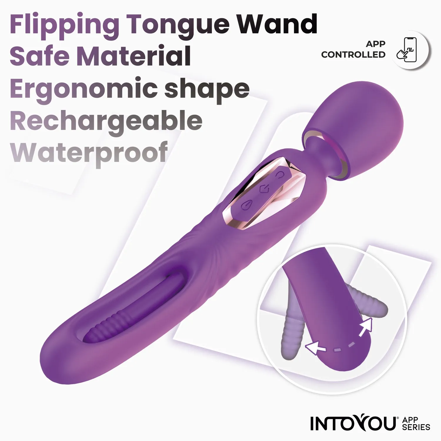Intoyou Salma vibrator met flipping tongue en app
