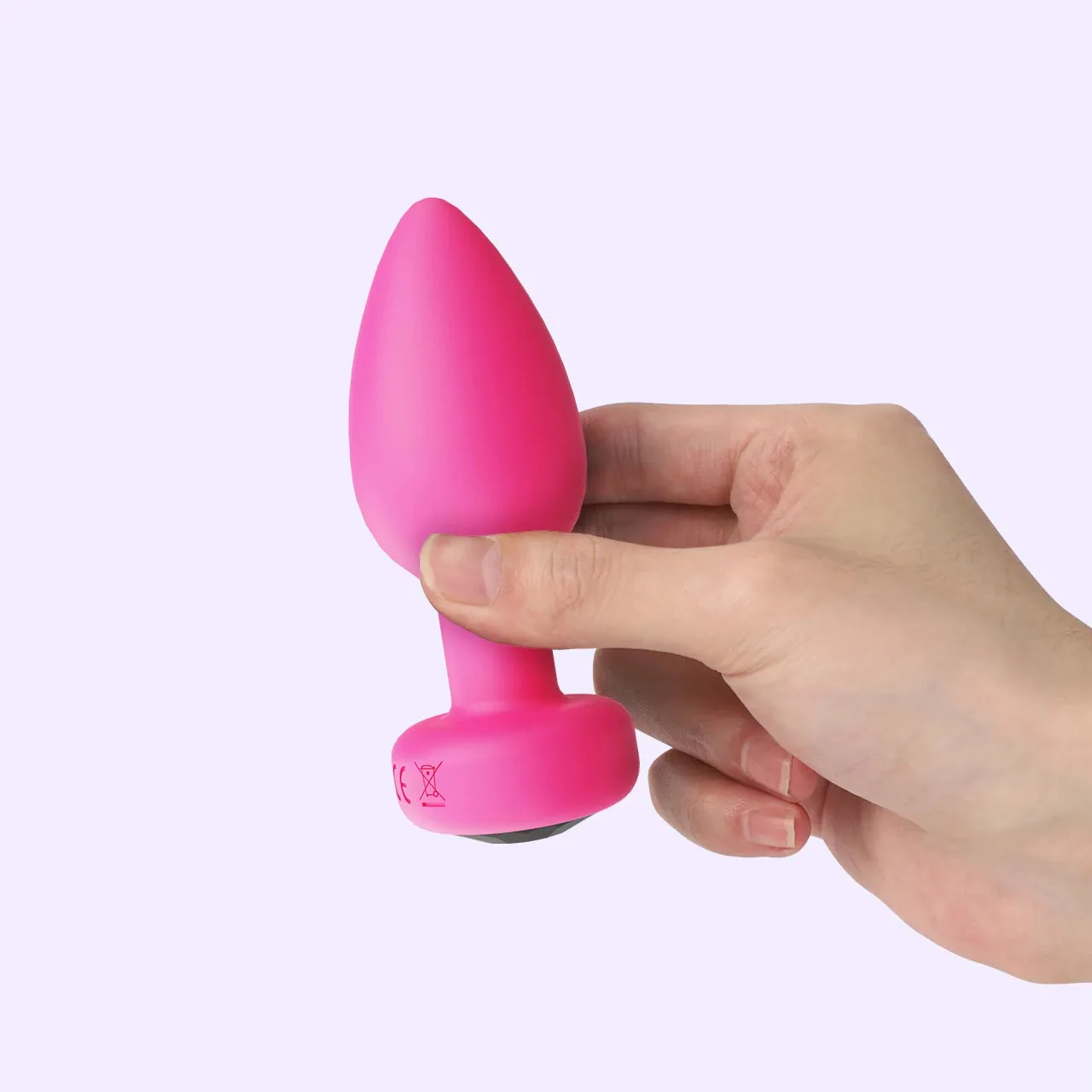 Beisar Peachy anaalplug set roze 3-delig vibrerend