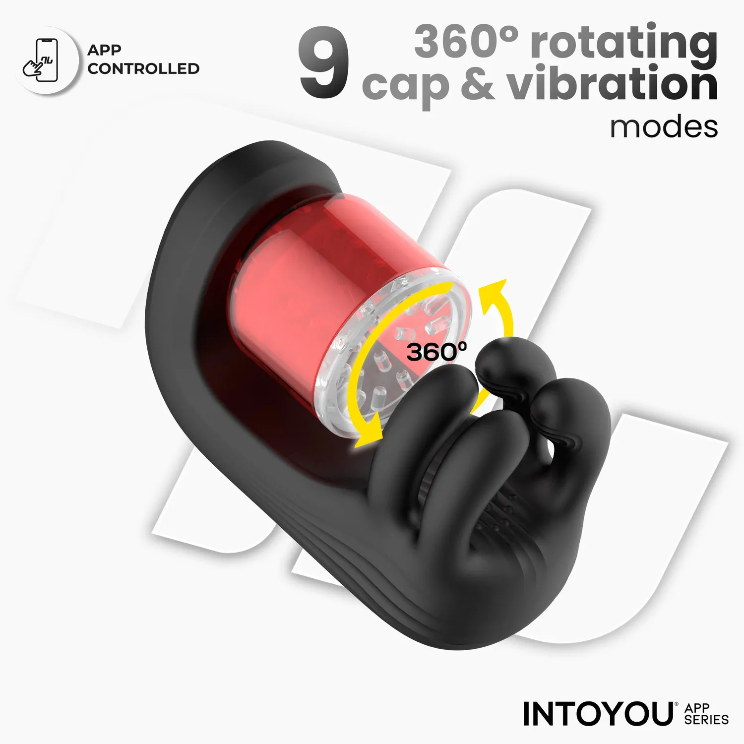 Intoyou Torky roterende masturbator met app 3 motors