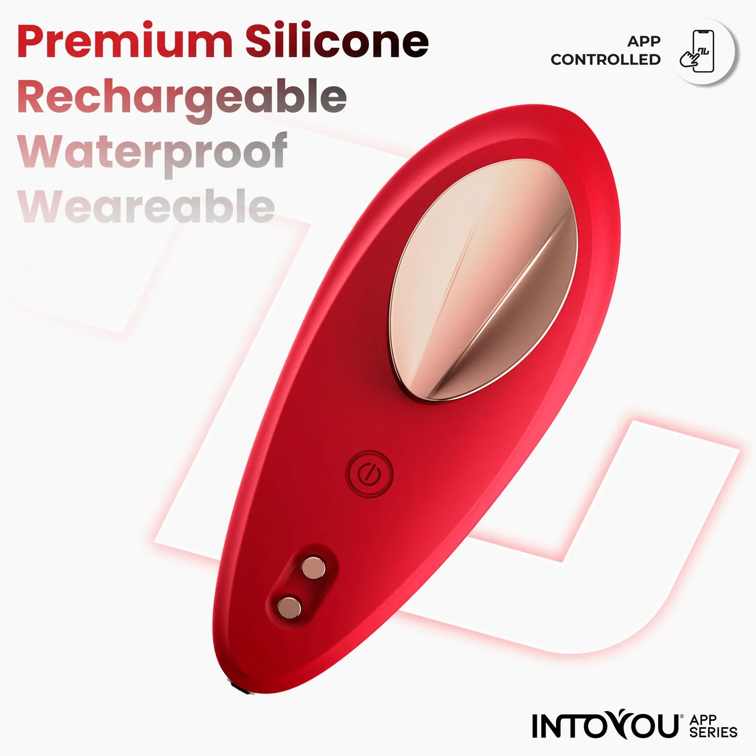 Intoyou Slipvibrator met App Rood stil