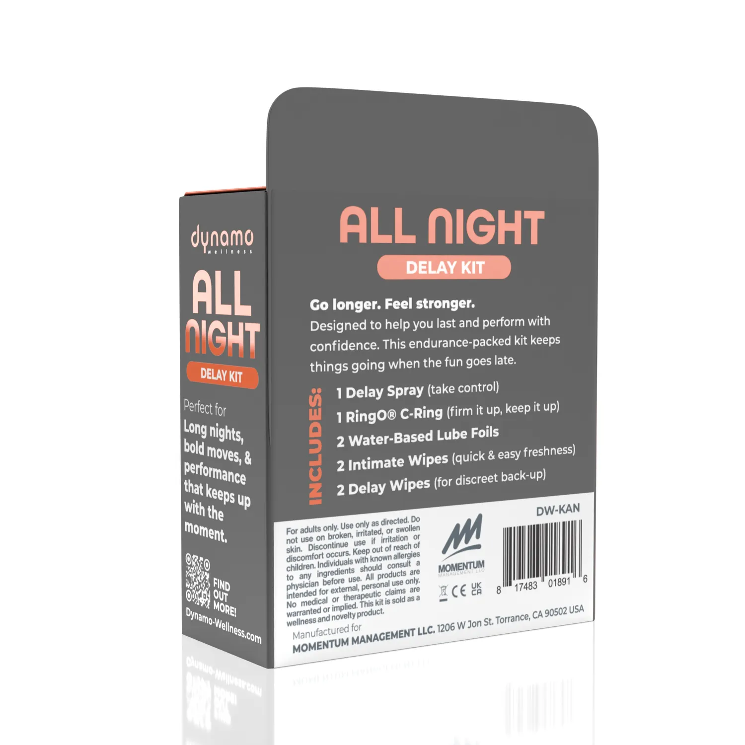 Screaming O All Night Intimacy Kit delay spray ring set