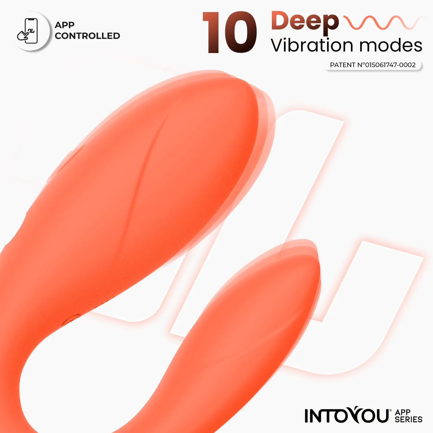 Intoyou Stellen Vibrator met App Zalm Dubbele Motor