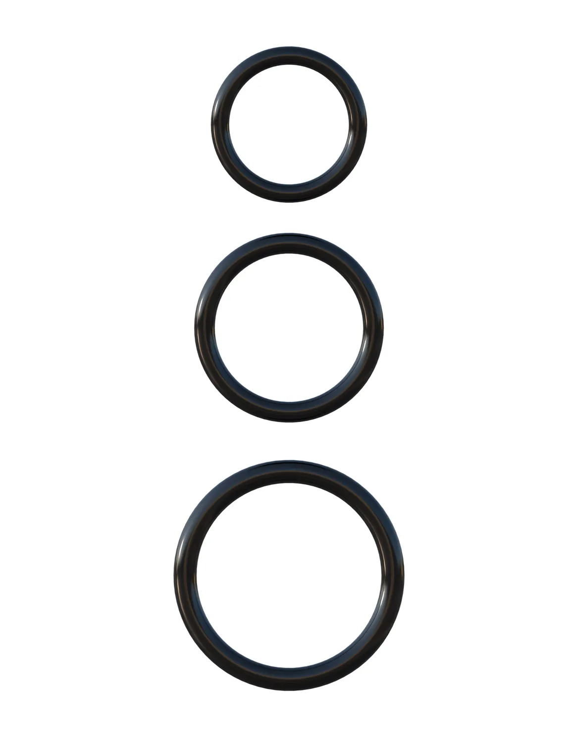 Pipedream Fantasy C-Ringz Silicone 3-Ring Stamina Set zwart