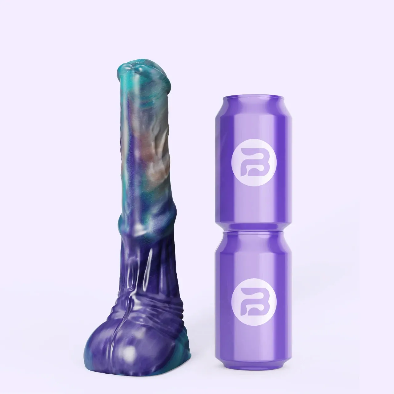 Beisar Faunus fantasy dildo blauw-goud trillend