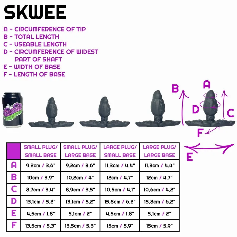 Tentickle Skwee Beach Sunrise vaginale plug large zacht