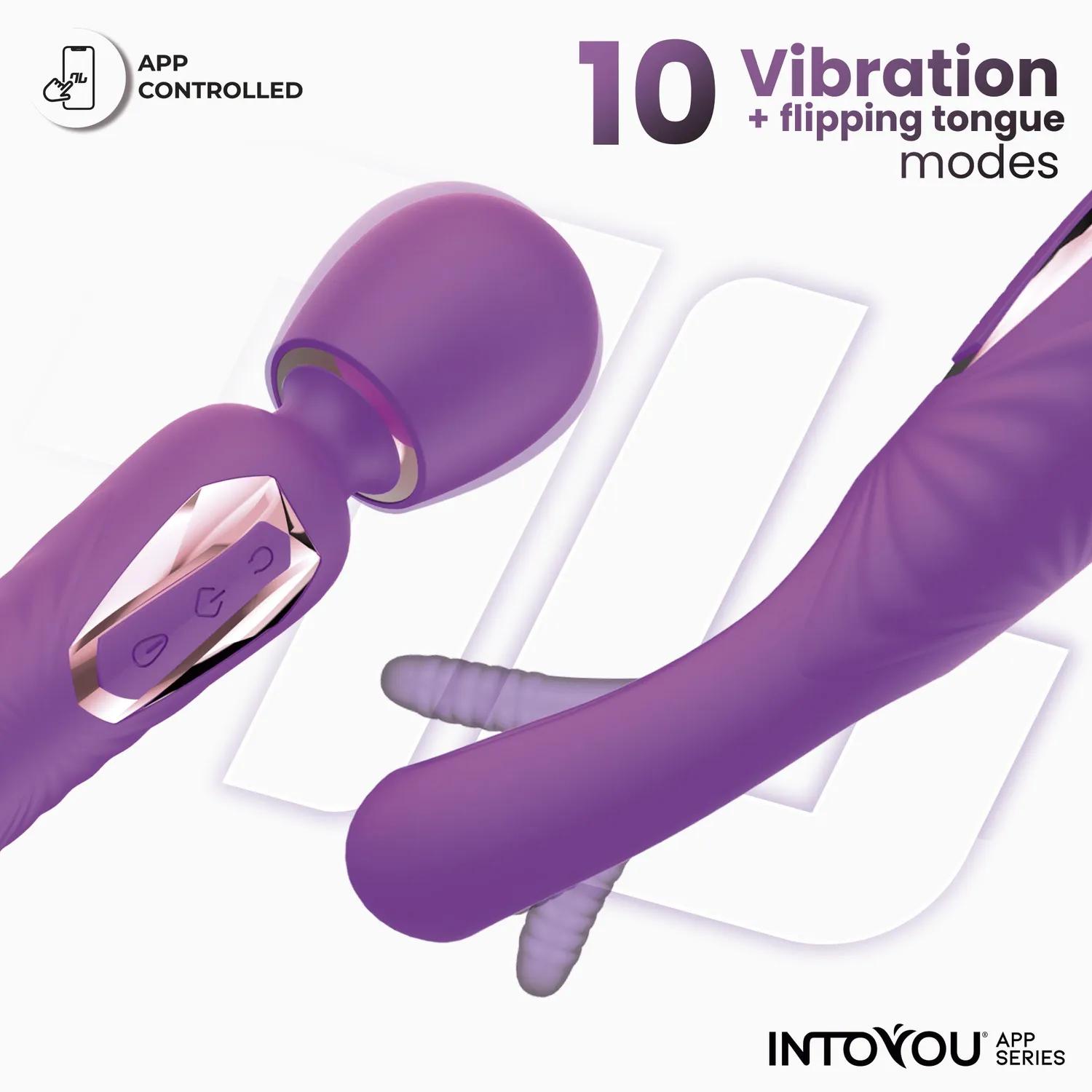 Intoyou Salma vibrator met flipping tongue en app