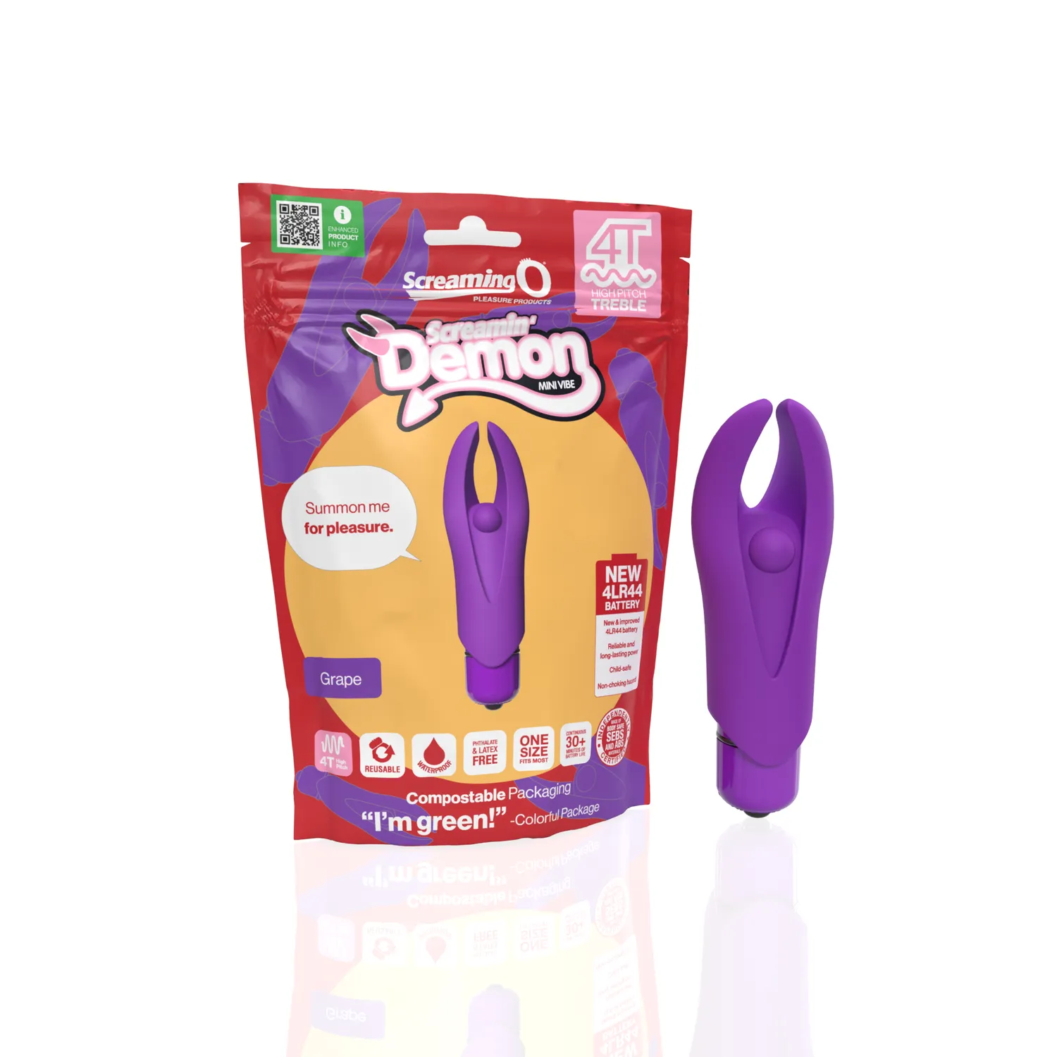 Screaming O Demon 4T bullet vibrator Blueberry siliconen