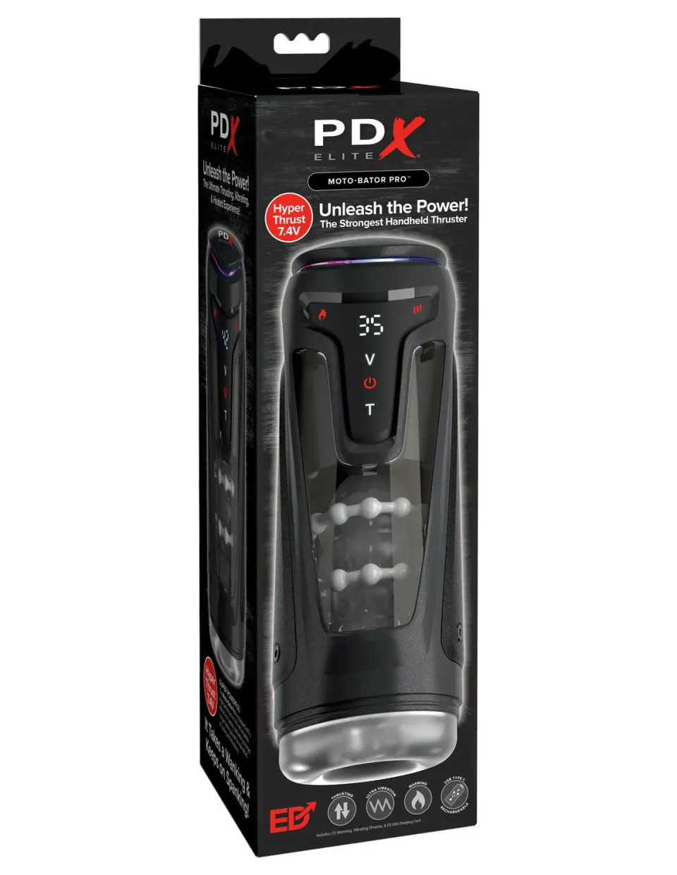 Pipedream PDX Elite Moto-Bator Pro masturbator verwarmend