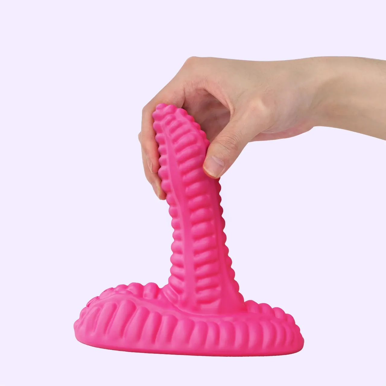 Beisar Fox roterende vibrator magenta met zuiging