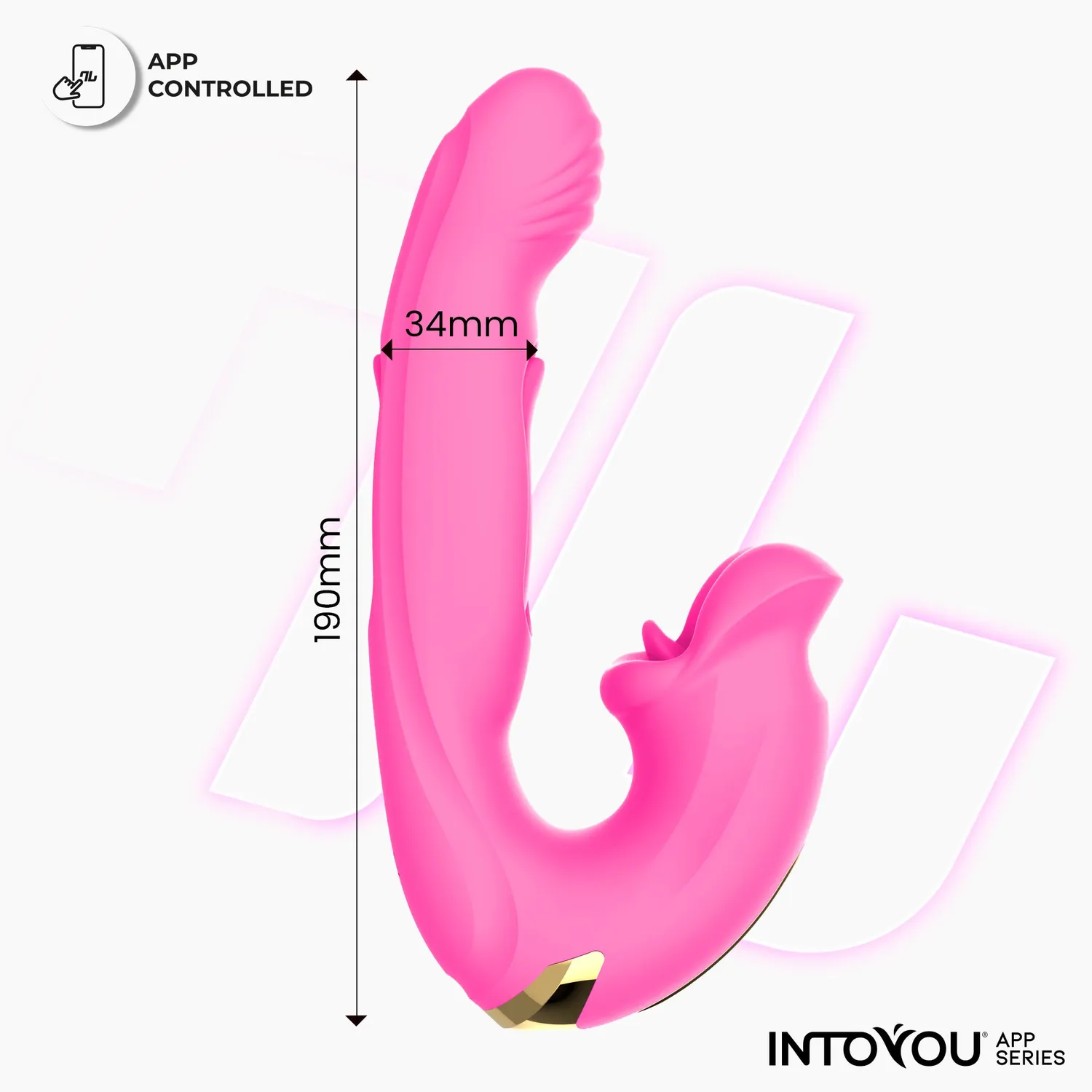 Intoyou Bimby vibrator met app, tapping en biting