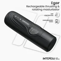 Intoyou Egor Masturbator Stotend Roterend Zwart Turbo