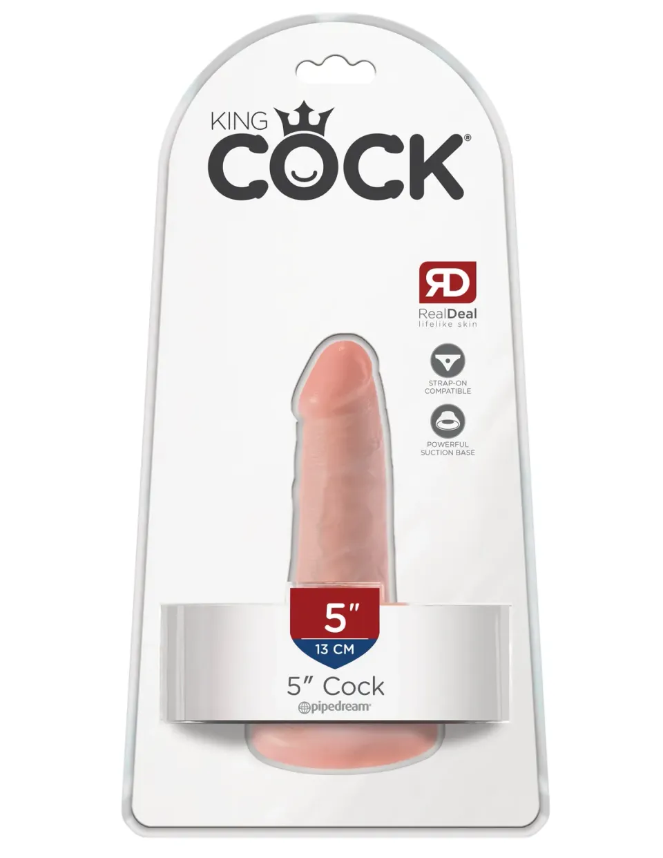 Pipedream King Cock 5 Cock Dildo realistisch zuignap