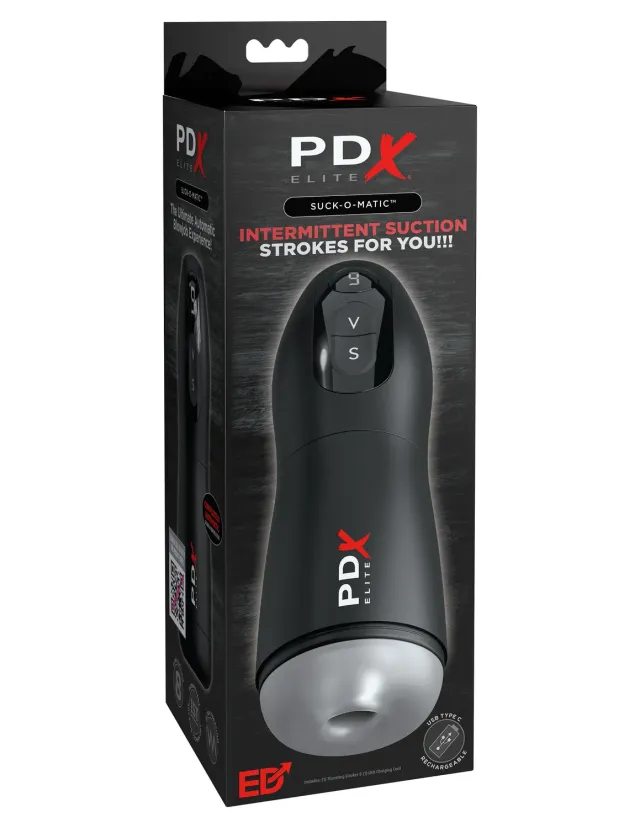 Pipedream PDX Elite Suck-O-Matic masturbator zuigend vibrerend