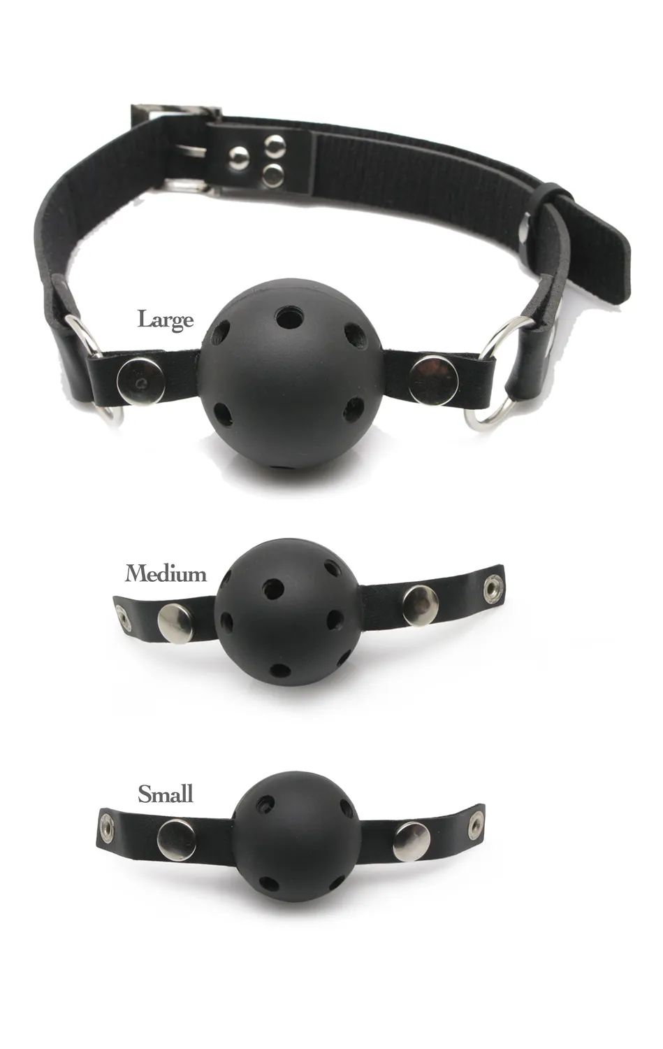 Pipedream Fetish Fantasy Ball Gag Training System 3 stuks zwart