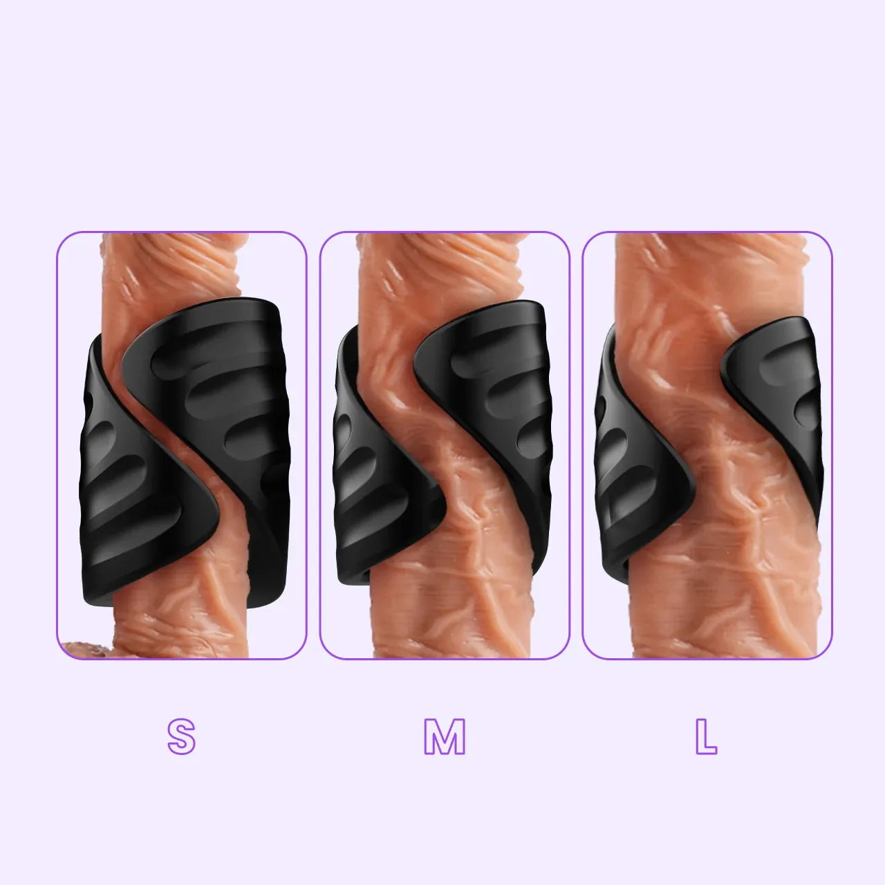 Beisar TrueForm masturbator zwart vibrerend app