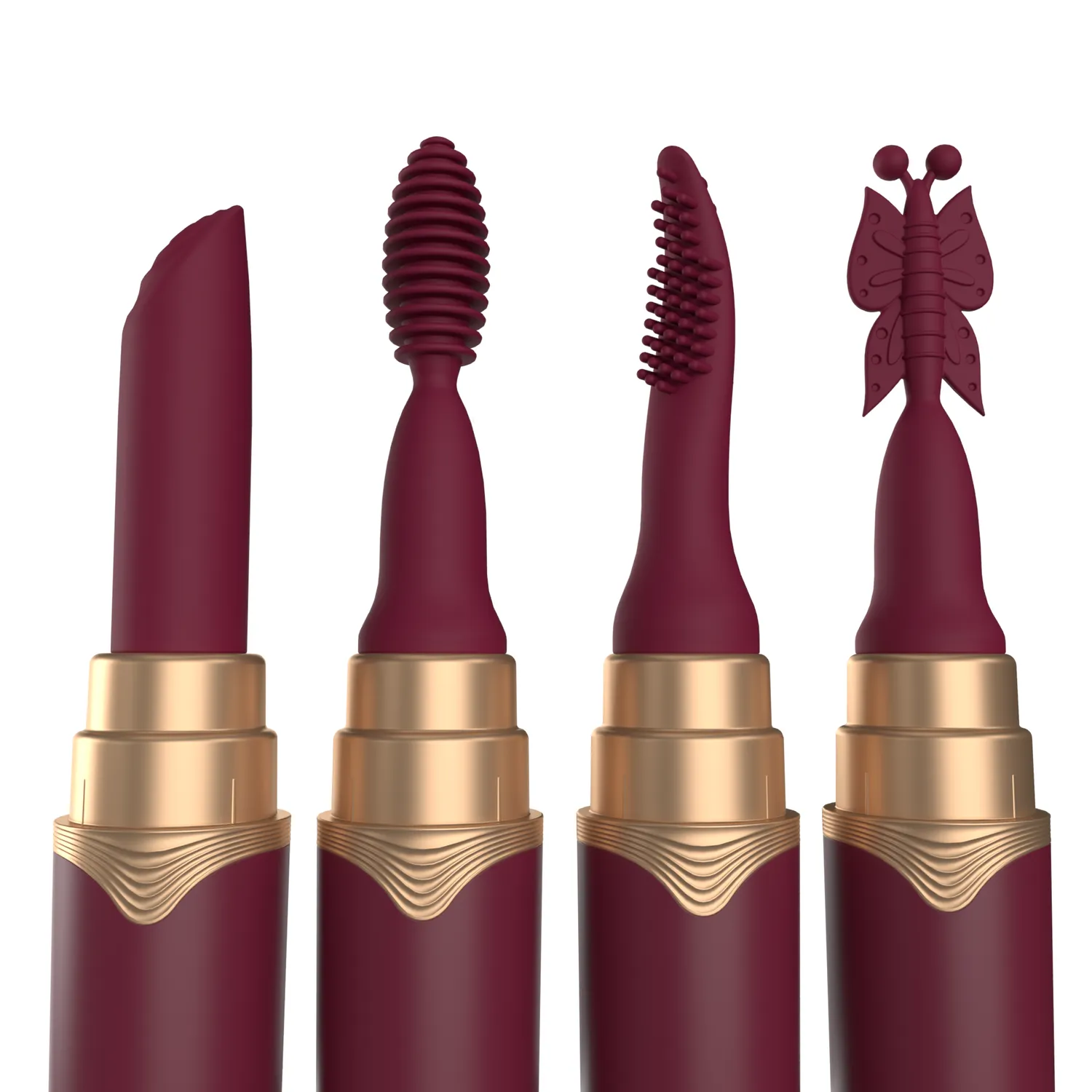 Screaming O My Secret Premium Lipstick vibrator 4 opzetstukken oplaadbaar