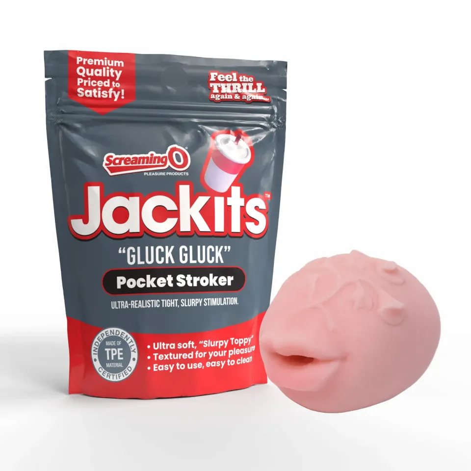 Screaming O Jackits Gluck Gluck masturbator roze geribbeld