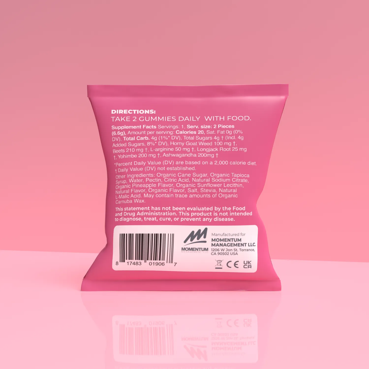 Screaming O Libido Boost gummies voor vrouwen proefverpakking