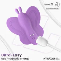 Intoyou Wingy vlinderstimulator met app lila